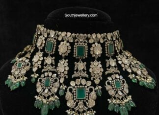 polki emerald choker pmj