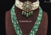 pearl choker and emerald mala vibha