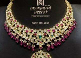 uncut diamond necklace