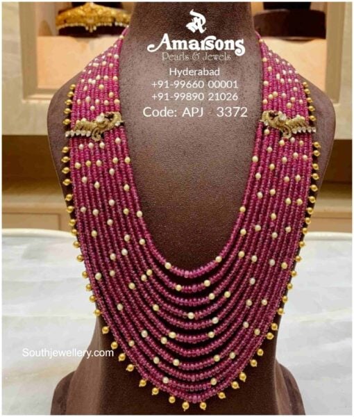 ruby beads mala