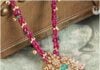 ruby beads necklace pmj