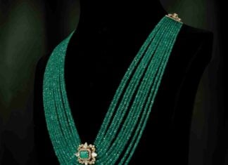 emerald beads haram aabushan