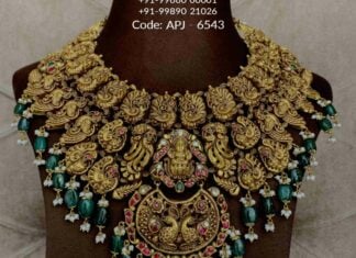 lakshi peacock nakshi necklace