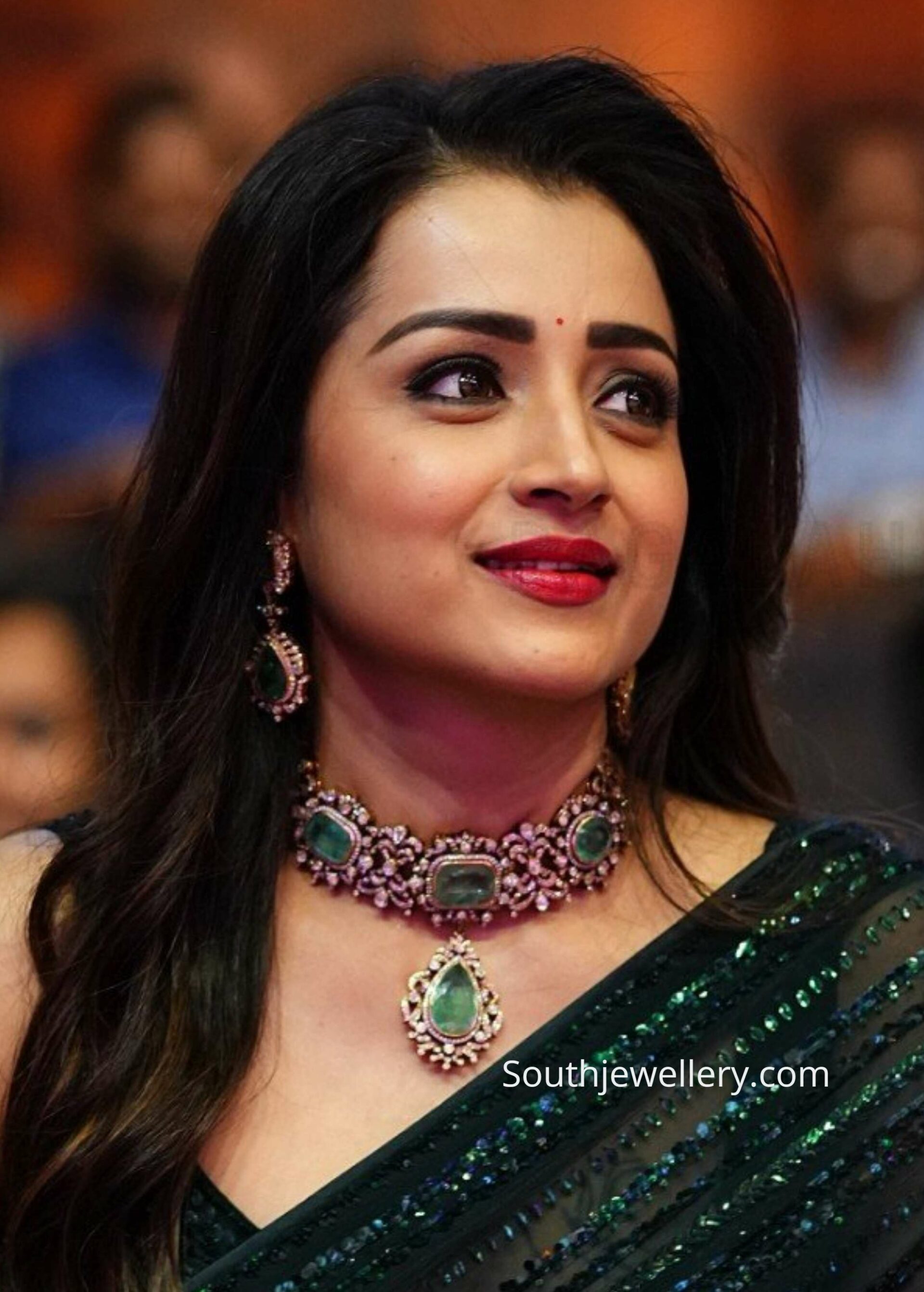 Trisha Krishnan Shines in Kishandas & Co Jewellery at PS Pre Release 